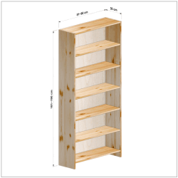 横幅81-90／高さ181-190／奥行30cmの棚ユニット