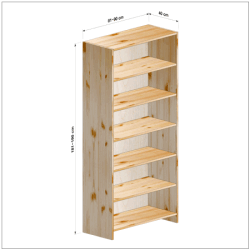 横幅81-90／高さ181-190／奥行40cmの棚ユニット