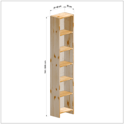 横幅31-40／高さ191-200／奥行25cmの棚ユニット
