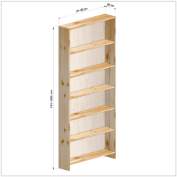 横幅81-90／高さ191-200／奥行20cmの棚ユニット