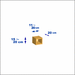 横幅11-20／高さ15-20／奥行20cmの棚ユニット