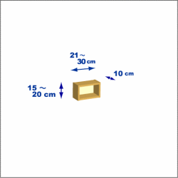 横幅21-30／高さ15-20／奥行10cmの棚ユニット