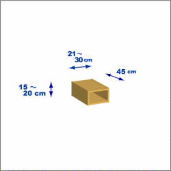 横幅21-30／高さ15-20／奥行45cmの棚ユニット