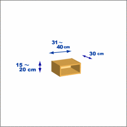 横幅31-40／高さ15-20／奥行30cmの棚ユニット