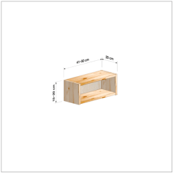 横幅41-50／高さ11-20／奥行20cmの棚ユニット