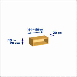横幅41-50／高さ15-20／奥行20cmの棚ユニット