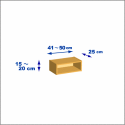 横幅41-50／高さ15-20／奥行25cmの棚ユニット