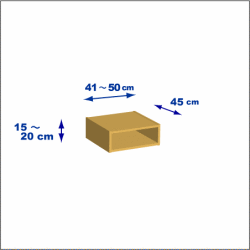 横幅41-50／高さ15-20／奥行45cmの棚ユニット