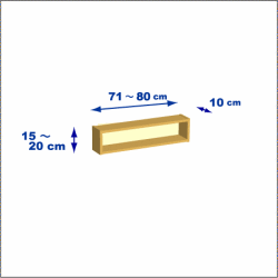 横幅71-80／高さ15-20／奥行10cmの棚ユニット