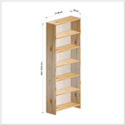 横幅71-80／高さ201-210／奥行30cmの棚ユニット
