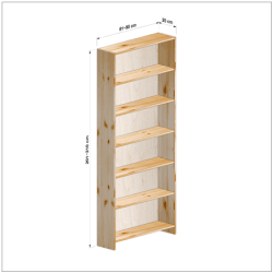 横幅81-90／高さ201-210／奥行25cmの棚ユニット