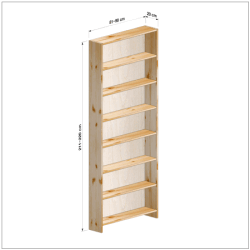 横幅81-90／高さ211-220／奥行20cmの棚ユニット