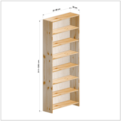 横幅81-90／高さ211-220／奥行30cmの棚ユニット