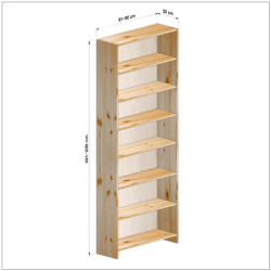 横幅81-90／高さ221-230／奥行30cmの棚ユニット