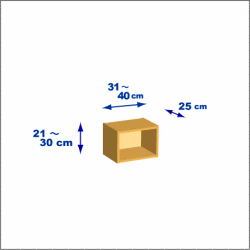 横幅31-40／高さ21-30／奥行25cmの棚ユニット