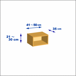 横幅41-50／高さ21-30／奥行35cmの棚ユニット