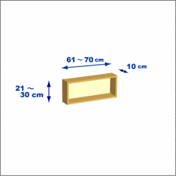 横幅61-70／高さ21-30／奥行10cmの棚ユニット