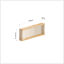 横幅71-80／高さ21-30／奥行10cmの棚ユニット