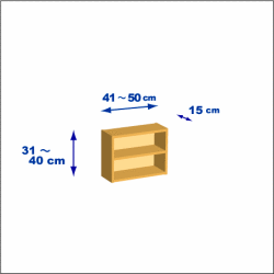 横幅41-50／高さ31-40／奥行15cmの棚ユニット