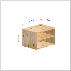 横幅51-60／高さ31-40／奥行45cmの棚ユニット