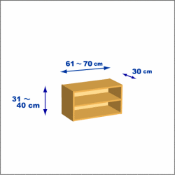 横幅61-70／高さ31-40／奥行30cmの棚ユニット