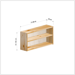 横幅71-80／高さ31-40／奥行20cmの棚ユニット