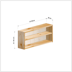 横幅81-90／高さ31-40／奥行20cmの棚ユニット