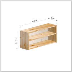 横幅81-90／高さ31-40／奥行25cmの棚ユニット