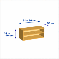 横幅81-90／高さ31-40／奥行30cmの棚ユニット