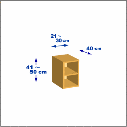 横幅21-30／高さ41-50／奥行40cmの棚ユニット
