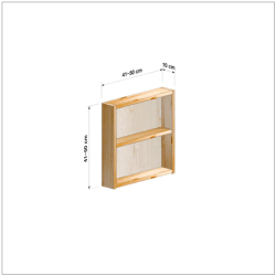 横幅41-50／高さ41-50／奥行10cmの棚ユニット