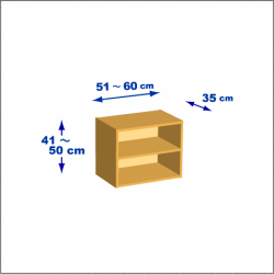 横幅51-60／高さ41-50／奥行35cmの棚ユニット