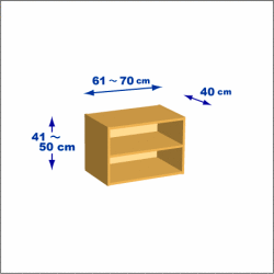 横幅61-70／高さ41-50／奥行40cmの棚ユニット