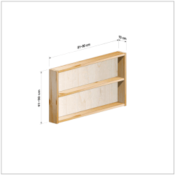 横幅81-90／高さ41-50／奥行10cmの棚ユニット