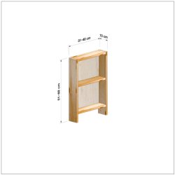 横幅31-40／高さ51-60／奥行10cmの棚ユニット