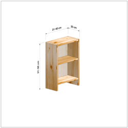 横幅31-40／高さ51-60／奥行20cmの棚ユニット