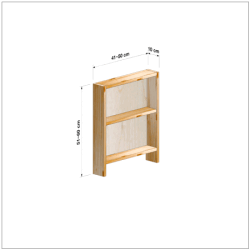 横幅41-50／高さ51-60／奥行10cmの棚ユニット