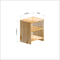 横幅41-50／高さ51-60／奥行40cmの棚ユニット