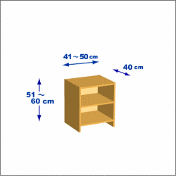 横幅41-50／高さ51-60／奥行40cmの棚ユニット