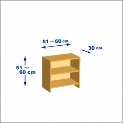 横幅51-60／高さ51-60／奥行30cmの棚ユニット