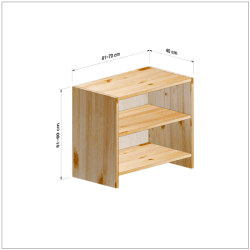 横幅61-70／高さ51-60／奥行40cmの棚ユニット