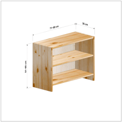 横幅71-80／高さ51-60／奥行35cmの棚ユニット