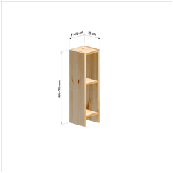 横幅11-20／高さ61-70／奥行20cmの棚ユニット