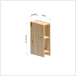 横幅11-20／高さ61-70／奥行40cmの棚ユニット