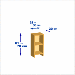 横幅21-30／高さ61-70／奥行20cmの棚ユニット