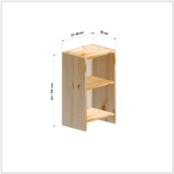 横幅31-40／高さ61-70／奥行30cmの棚ユニット