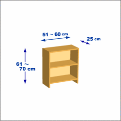 横幅51-60／高さ61-70／奥行25cmの棚ユニット