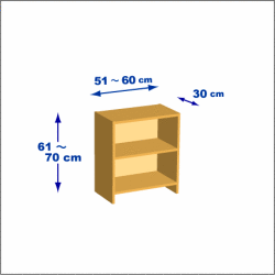 横幅51-60／高さ61-70／奥行30cmの棚ユニット