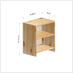横幅51-60／高さ61-70／奥行40cmの棚ユニット