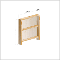 横幅61-70／高さ61-70／奥行10cmの棚ユニット